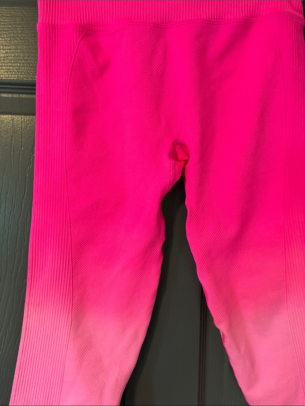 Pink Ribbed Leggings - Picture 2 of 9